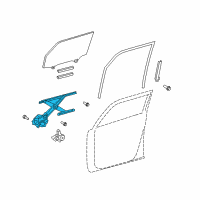 OEM 2009 Scion xB Window Regulator Diagram - 69801-12220