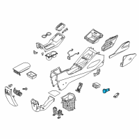 OEM Kia Power Outlet Socket Assembly Diagram - 95120A7000