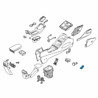 OEM Kia Forte Switch-Console Passenger Diagram - 93350A7AB0WK