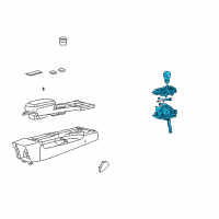 OEM 2002 Ford Thunderbird Shifter Diagram - 2W6Z-7210-AA