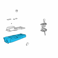 OEM Ford Thunderbird Console Diagram - YW4Z54045A36BAA