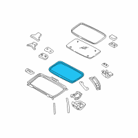 OEM 2002 Nissan Frontier WEATHERSTRIP Sunroof Diagram - 73873-7Z000