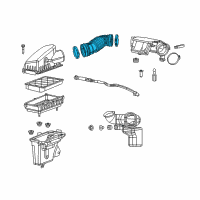 OEM 2016 Jeep Cherokee Air Cleaner Hose Diagram - 52022380AC