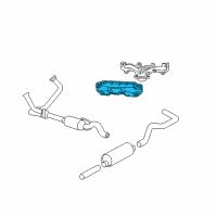 OEM 2005 Dodge Dakota Shield-Exhaust Manifold Diagram - 53031706AG