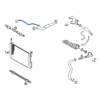 OEM Lexus RX400h Hose Or Pipe(For Radiator Reserve Tank) Diagram - 16377-20142