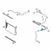 OEM 2004 Toyota Highlander Water Inlet Tube Diagram - 16322-0A030