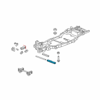 OEM 2009 Chevrolet Avalanche Crossmember-Trans Diagram - 15201164