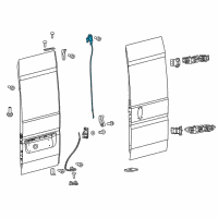 OEM 2021 Ram ProMaster 2500 Cargo Door Latch Diagram - 68226087AB