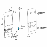 OEM 2020 Ram ProMaster 2500 Lock-Door Diagram - 68095820AA