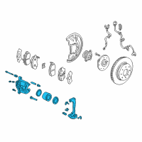 OEM 2001 Honda Insight Caliper Sub-Assembly, Right Front Diagram - 45018-S3Y-003