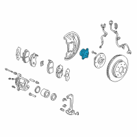 OEM 2005 Honda Insight Bearing Assembly, Front Diagram - 44200-S3Y-305