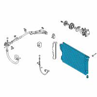 OEM 2017 Hyundai Azera Condenser Assembly-Cooler Diagram - 97606-3S161