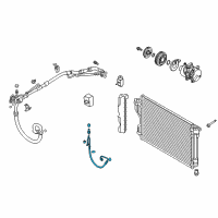 OEM 2013 Kia Optima Air Conditioner Discharge Hose Diagram - 977624C000