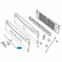 OEM Ram 3500 Cylinder-TAILGATE Lock Diagram - 68211624AA