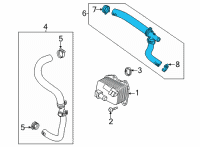 OEM Cadillac CT4 Outlet Hose Diagram - 12697176