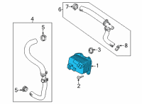 OEM 2020 Cadillac CT4 Oil Cooler Diagram - 12696432