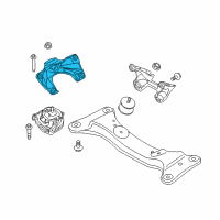 OEM 2020 BMW 440i xDrive Engine Mount Bracket Left Diagram - 22-11-6-859-011