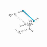 OEM 2008 Lexus RX350 Rear Suspension Control Arm Assembly, No.2, Left Diagram - 48740-0E020