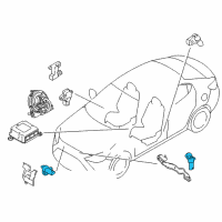 OEM 2016 Scion iA Front Sensor Diagram - 89173-WB001