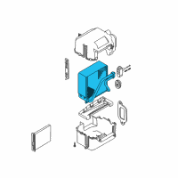 OEM 2004 Chevrolet Aveo Evaporator Asm, A/C Diagram - 96539646