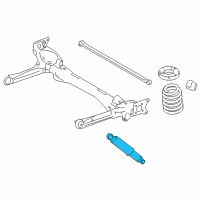 OEM Ford Freestar Shock Diagram - 6F2Z-18125-AB