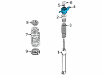 OEM 2020 Hyundai Sonata INSULATOR-STRUT Diagram - 55310-L1000