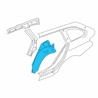 OEM 2013 BMW ActiveHybrid 3 Wheel-House Inner Panel, Rear Left Diagram - 41-21-7-297-941