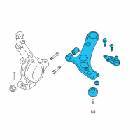 OEM Hyundai Azera Arm Complete-Front Lower, RH Diagram - 54501-4R000