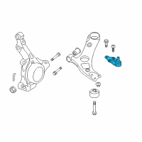 OEM Hyundai Santa Fe XL Ball Joint Assembly-Lower Arm Diagram - 54530-3S100
