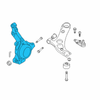 OEM 2015 Kia Cadenza Front Axle Knuckle Right Diagram - 517163S110