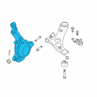 OEM Hyundai Sonata Knuckle-Front Axle, LH Diagram - 51715-2T110