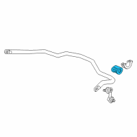 OEM 2005 Honda Civic Bush, Stabilizer Holder Diagram - 51306-S6D-005