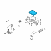 OEM 2012 BMW X5 Air Filter Diagram - 13-71-7-798-342