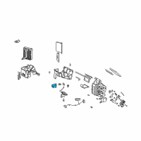 OEM Kia Spectra Temperature Actuator Assembly Diagram - K0BB161131