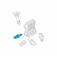 OEM GMC Spark Plug Diagram - 19300872