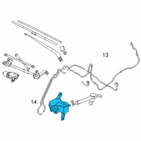 OEM Nissan Tank Assy-Windshield Washer Diagram - 28910-3NF0A