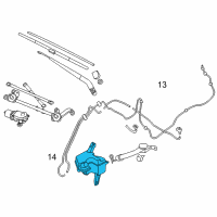 OEM 2011 Nissan Leaf Tank Assy-Windshield Washer Diagram - 28910-3NA0A