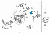 OEM 2021 Chevrolet Trailblazer Cruise Switch Diagram - 13531981