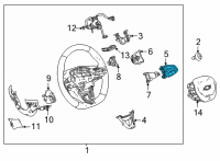 OEM 2022 Chevrolet Bolt EV Radio Switch Diagram - 42766449