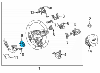 OEM Buick Radio Switch Diagram - 13531987