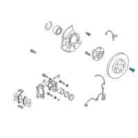 OEM 2017 Kia Forte5 Disc-Front Wheel Brake Diagram - 517121M500