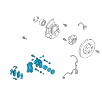 OEM 2013 Hyundai Veloster Brake Assembly-Front, LH Diagram - 58110-2V150