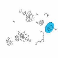 OEM 2018 Hyundai Kona Disc-Front Wheel Brake Diagram - 51712-3X000