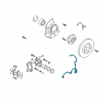 OEM 2016 Hyundai Veloster Sensor Assembly-Front ABS.LH Diagram - 59810-2V500