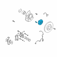 OEM 2018 Kia Forte5 Front Wheel Hub Assembly Diagram - 517501P000