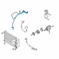 OEM Chevrolet Aveo5 AC Tube Diagram - 96859682