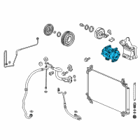 OEM 2021 Honda Passport COMPRESSOR Diagram - 38810-5J6-A22