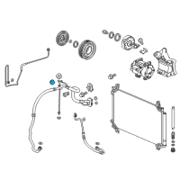 OEM Acura Pipe, Receiver Diagram - 80341-TZ5-A01