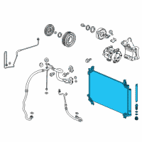OEM Honda CONDENSER ASSY. Diagram - 80100-TG7-A02