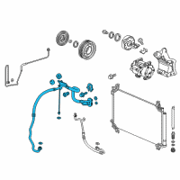 OEM 2017 Honda Pilot Hose Assembly, Suction Diagram - 80311-TG7-A02